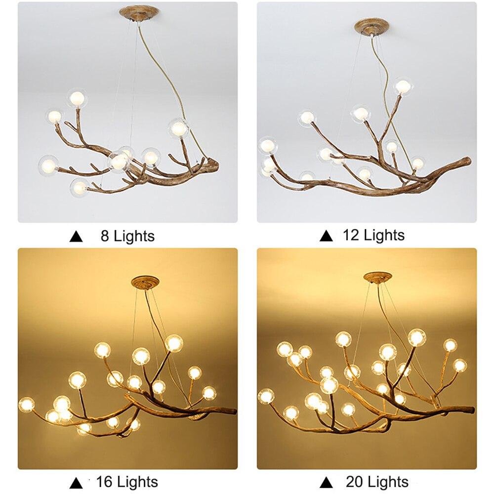 Elegant Nordic LED Branch Chandelier – Luxury Modern Lighting
